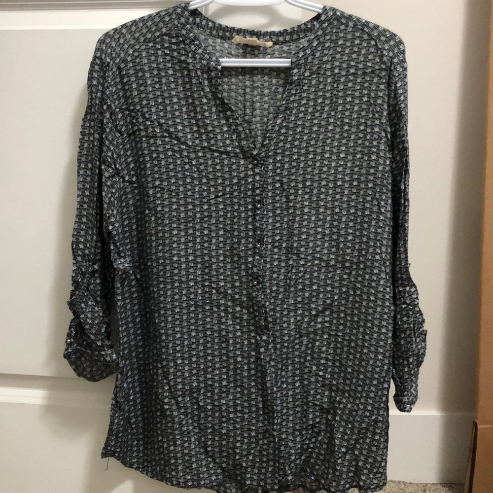 Grand & Greene 3/4 sleeve blouse size L